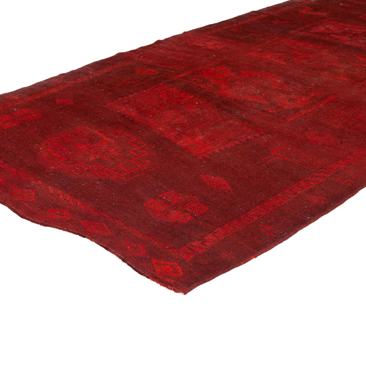 Red Overdyed Wool Rug - 6'10" x 6'10" Default Title
