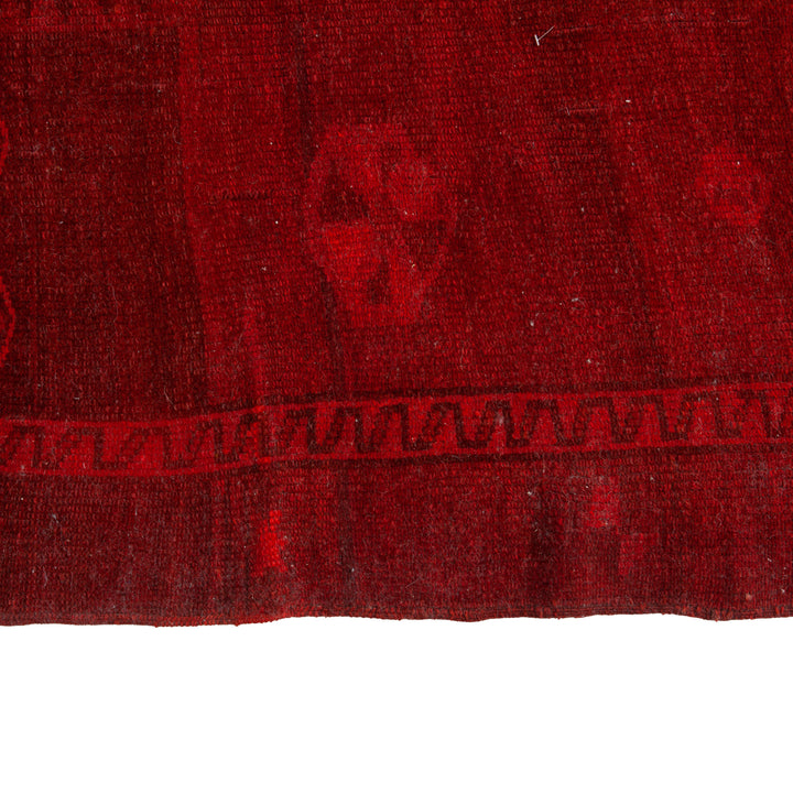 Red Overdyed Wool Rug - 6'10" x 6'10" Default Title