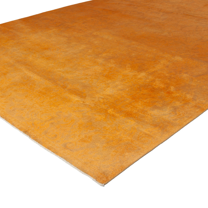 Orange Overdyed Wool Rug - 10'4" x 10'4" Default Title