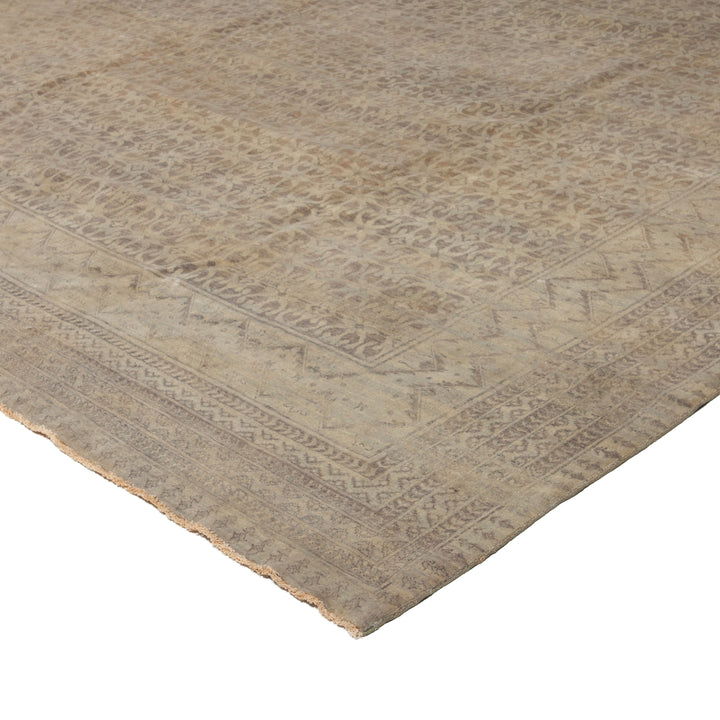 Beige Overdyed Wool Rug - 11'7" x 17'11"