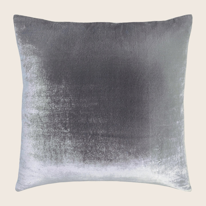 Ombre Velvet Pillow, Silver