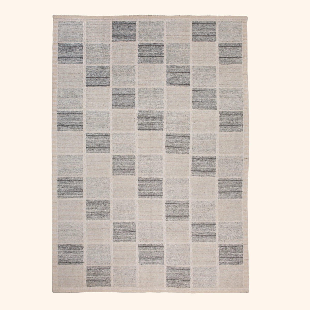 Multi Flatweave Wool Cotton Blend Rug - 10'1