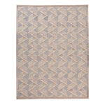 Grey Flatweave Wool Cotton Blend Rug - 9'1" x 12'3"
