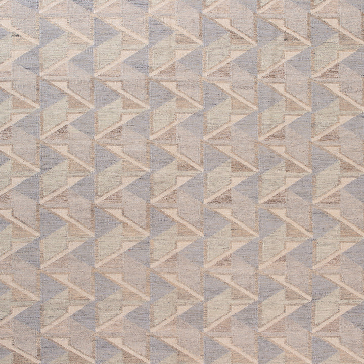 Grey Flatweave Wool Cotton Blend Rug - 9'1" x 12'3"