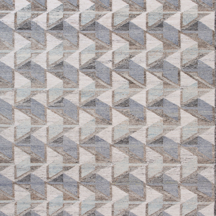 Multi Flatweave Wool Cotton Blend Rug - 9'1" x 12'