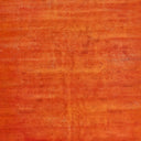 Orange Overdyed Wool Rug - 6'6" x 9'3"