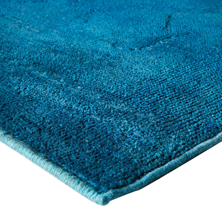 Blue Samsara Wool Rug - 4'5" x 5'5"
