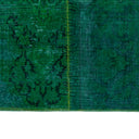 Green Patchwork Wool Rug - 9'11" x 12'2" Default Title