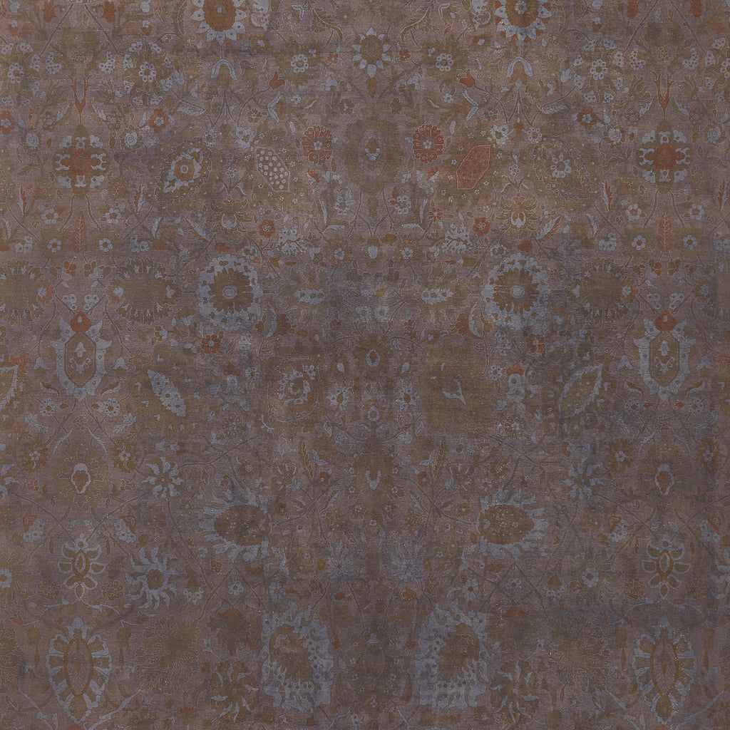 Brown Overdyed Wool Rug - 8'9" x 15'6"