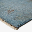 Blue Overdyed Wool Rug - 11'1" x 11'4"
