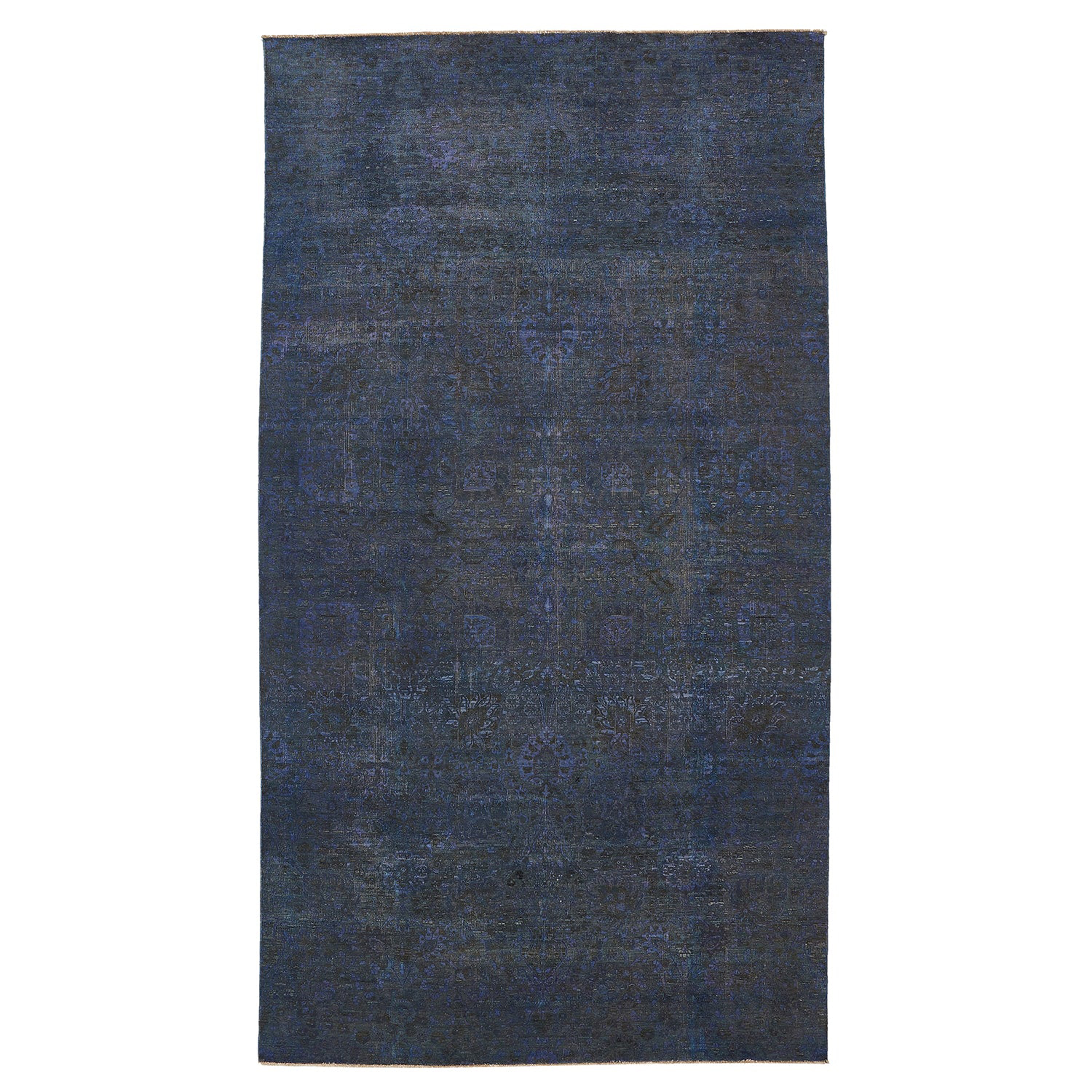 Blue Samsara Wool Rug - 6'7" x 12'1"