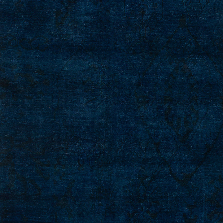 Blue Overdyed Wool Rug - 6'2" x 12'6"