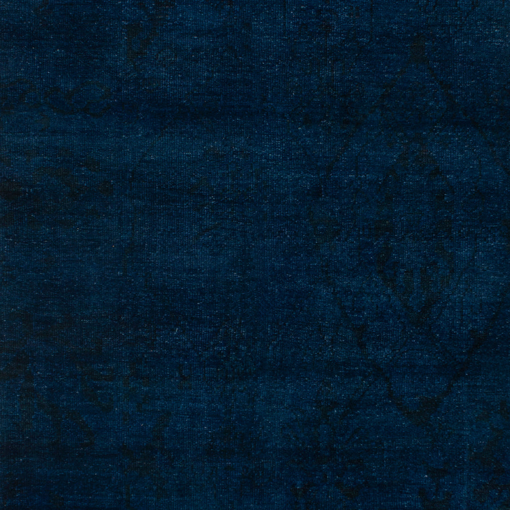 Blue Overdyed Wool Rug - 6'2" x 12'6"