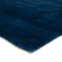 Blue Overdyed Wool Rug - 6'2" x 12'6"