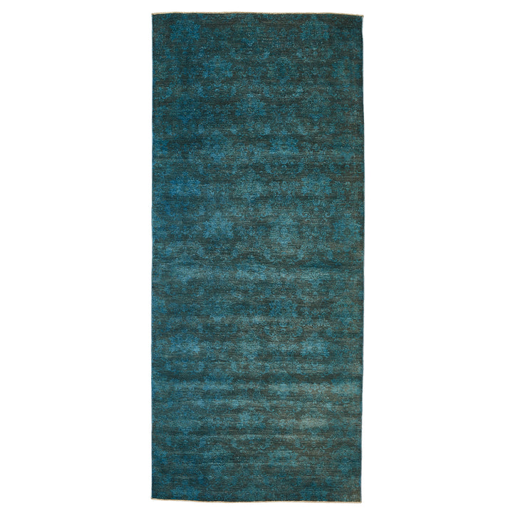 Color Reform Green Wool Rug - 4'4" x 10' Default Title