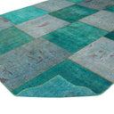 Green Overdyed Wool Rug - 9'11" x 14'4"