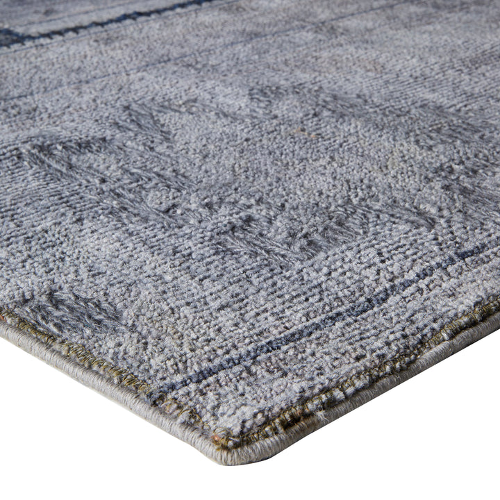 Grey Samsara Patchwork Wool Rug - 6'10" x 12'4"