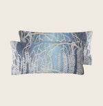 Set of 2 Mini Metallic Willow Velvet Pillow, Dusk