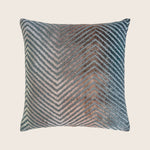 Chevron Velvet Throw Pillow, Gunmetal