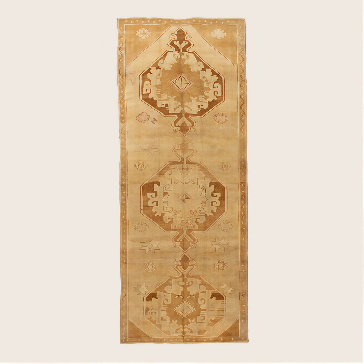 Vintage Traditional Turkish Wool Runner 62" x 172"