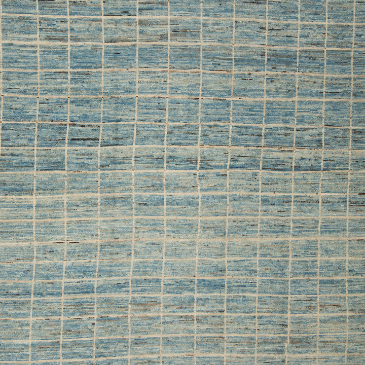 Blue Moroccan Wool Rug - 10'6" x 13'2"