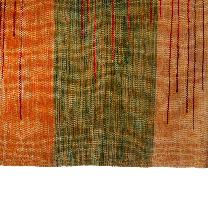 Multi Turkish Flatweave Wool Rug - 7'10" x 9'7"