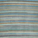 Blue Striped Turkish Kilim - 8'1" x 11'1"