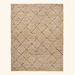 Brown Turkish Flatweave Wool Rug - 8'5" x 9'8"
