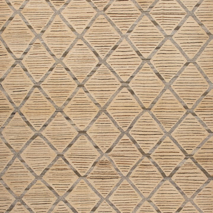 Brown Turkish Flatweave Wool Rug - 8'5" x 9'8"