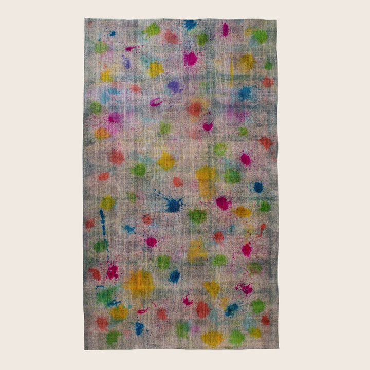 Multi Overdyed Wool Rug - 9'10" x 17'