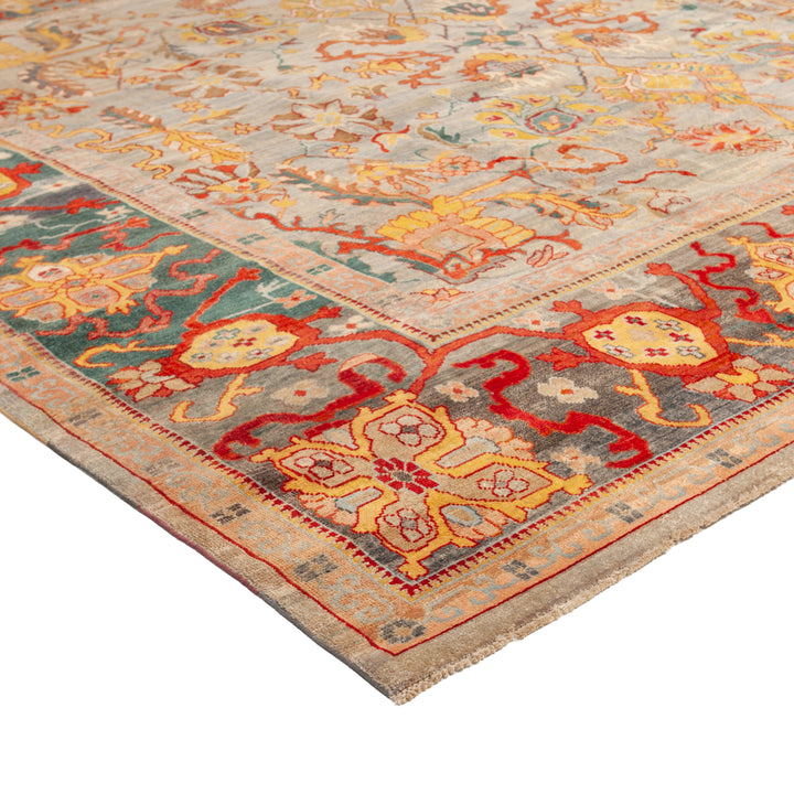 Blue Traditional Wool Rug - 11'6" x 11'6"