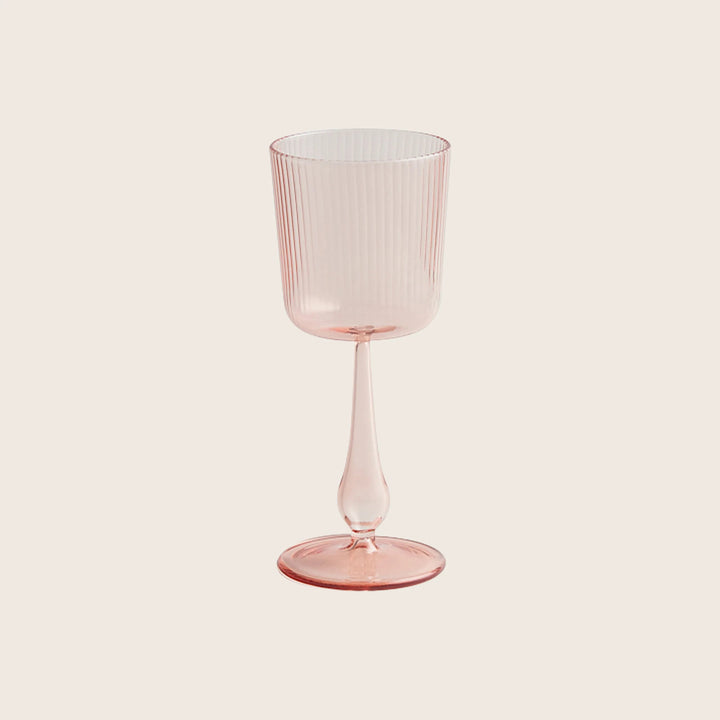 Luisa Calice Glass Cameo Pink
