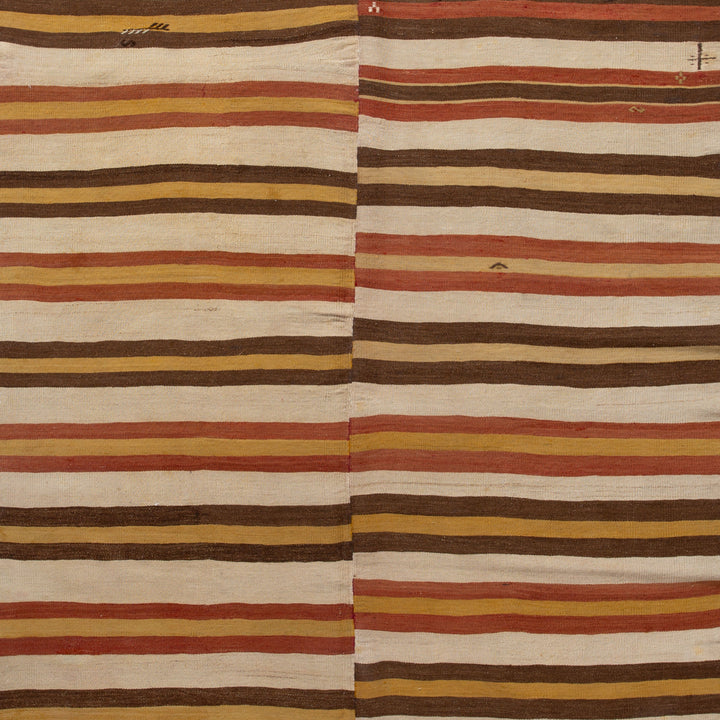 Multi Vintage Flatweave Wool Rug - 5'8" x 11'8" Default Title