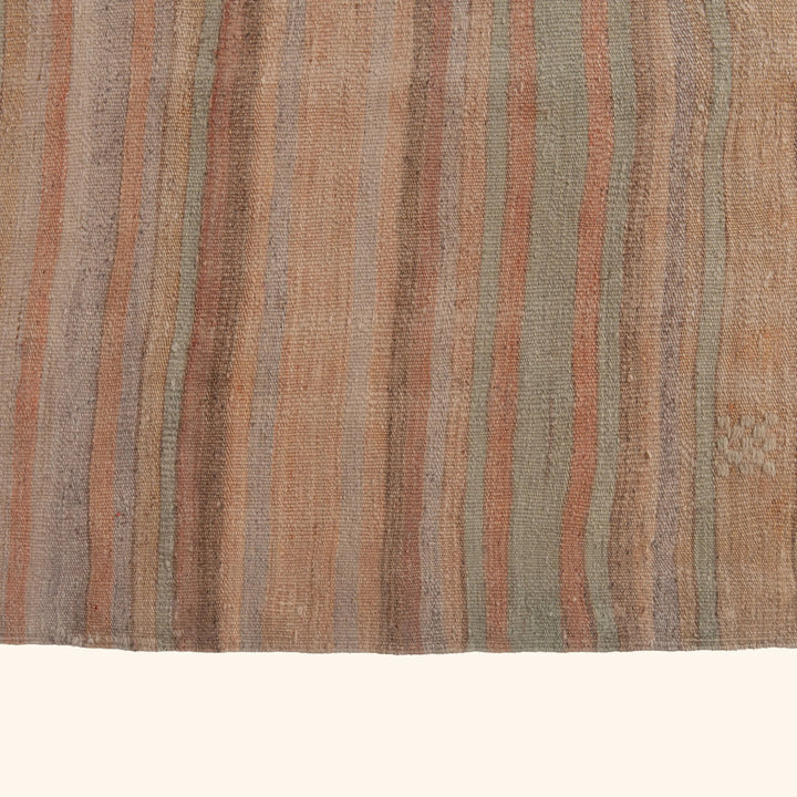 Multi Vintage Flatweave Wool Rug - 4'7" x 13'8" Default Title