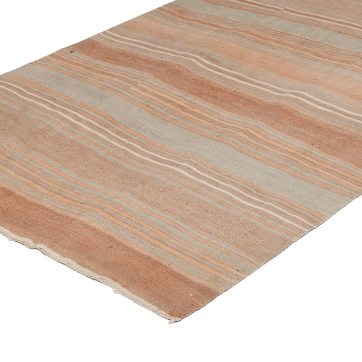 Multi Vintage Flatweave Wool Rug - 5'2" x 17' Default Title