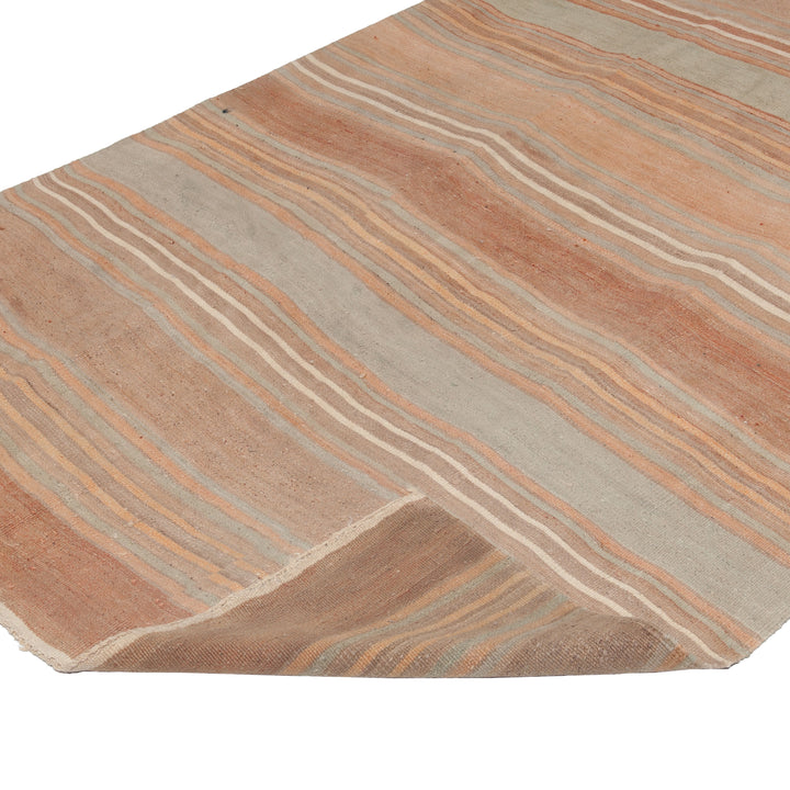 Multi Vintage Flatweave Wool Rug - 5'2" x 17' Default Title