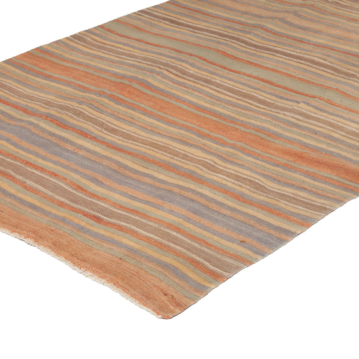 Multi Vintage Flatweave Wool Rug - 5'1" x 13'6" Default Title