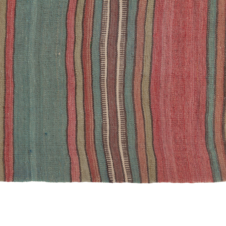 Multi Vintage Flatweave Wool Rug - 5'1" x 13'1" Default Title