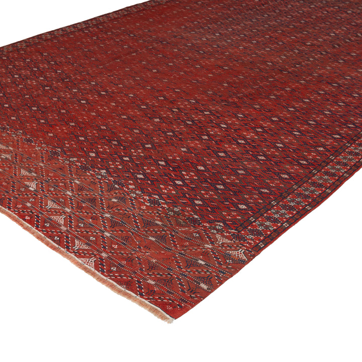 Multi Vintage Flatweave Wool Rug - 7'1" x 13'6" Default Title