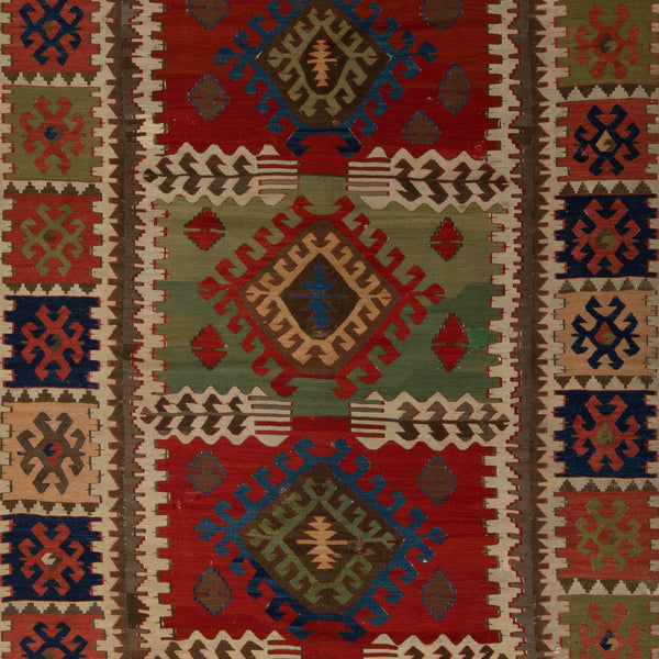 Anatolian Wool Kilim - 04'09" x 09'03" Default Title