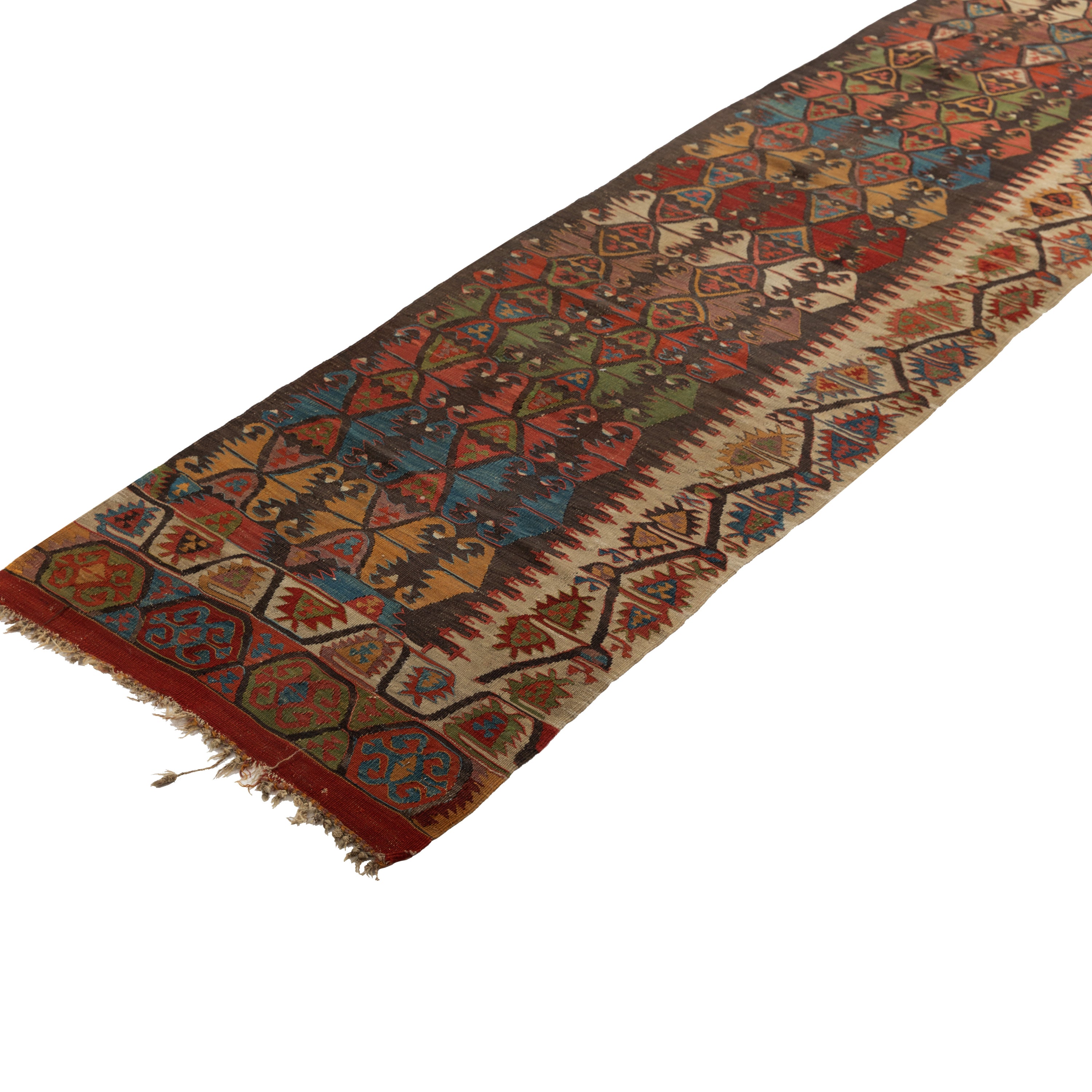 Anatolian Wool Kilim - 02'04" x 11' Default Title