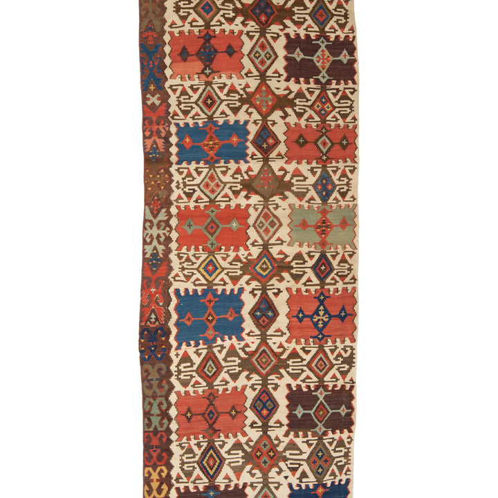 Anatolian Wool Kilim - 5'02" x 10'