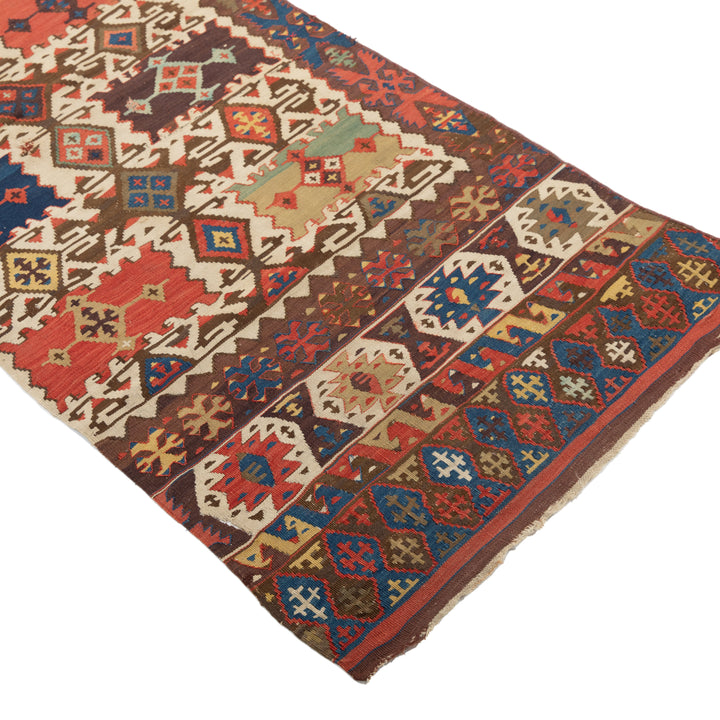 Anatolian Wool Kilim - 5'02" x 10'