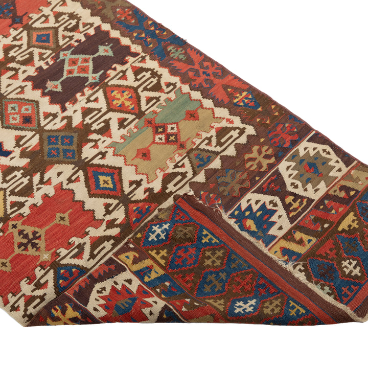 Anatolian Wool Kilim - 5'02" x 10'