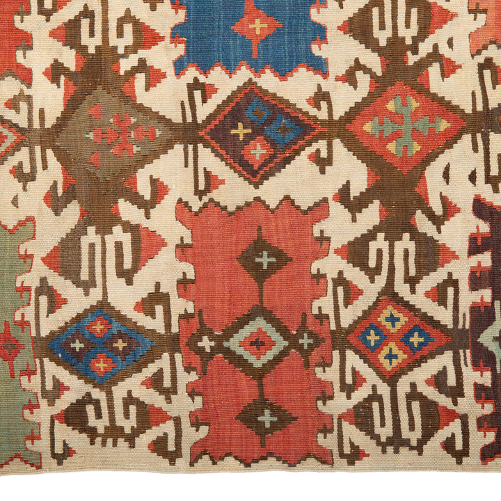 Anatolian Wool Kilim - 5'02" x 10'