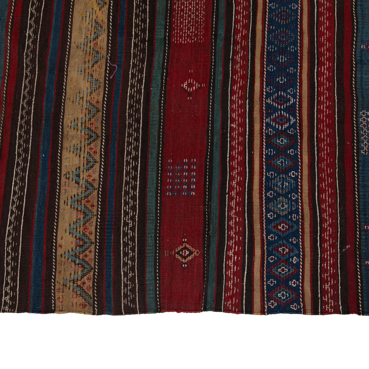 Vintage Flatweave Wool Turkish Kilim - 6' x 10'