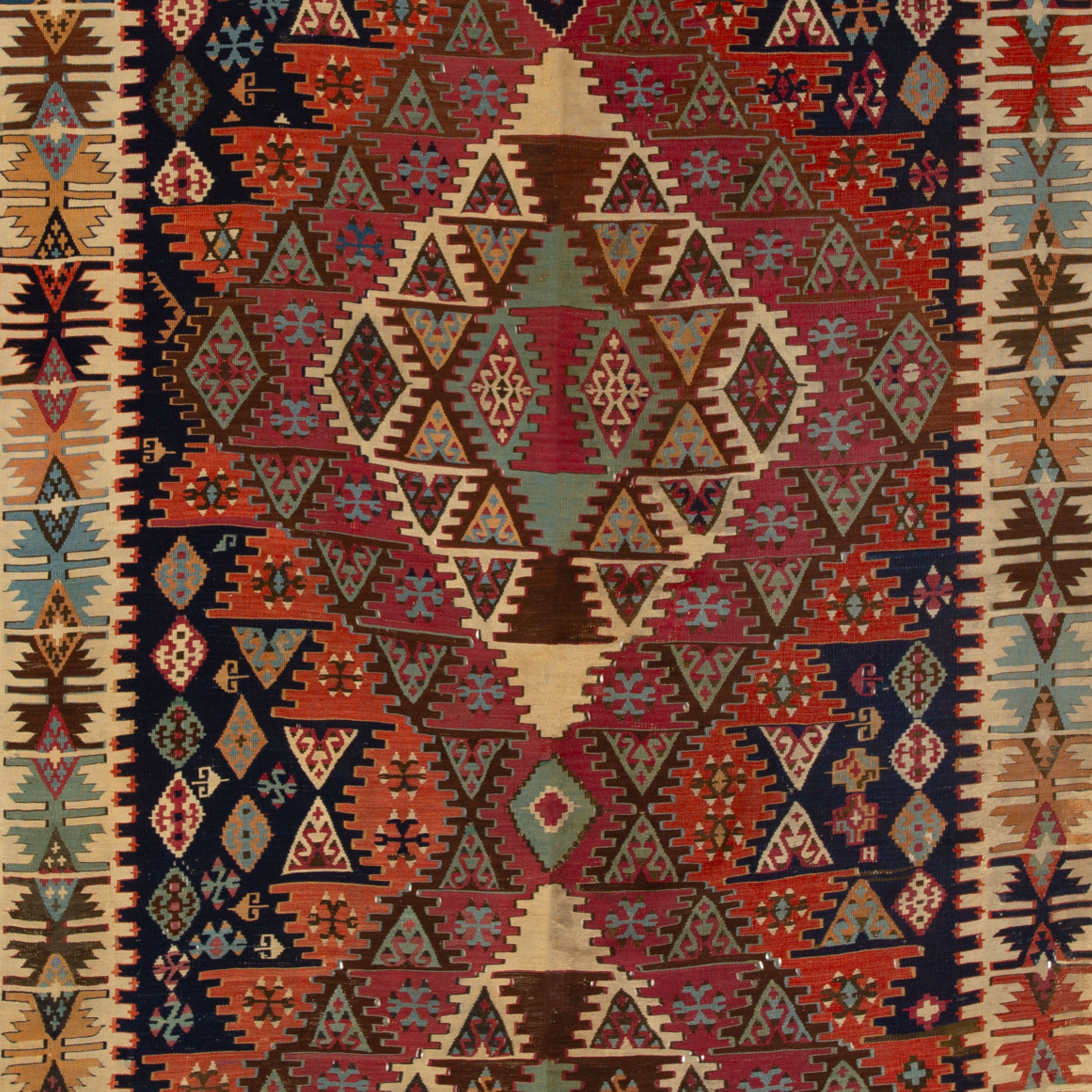Vintage Flatweave Wool Turkish Kilim Runner - 5'2" x 13'1"