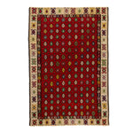 Red Vintage Flatweave Wool Turkish Kilim - 6'8" x 9'9"
