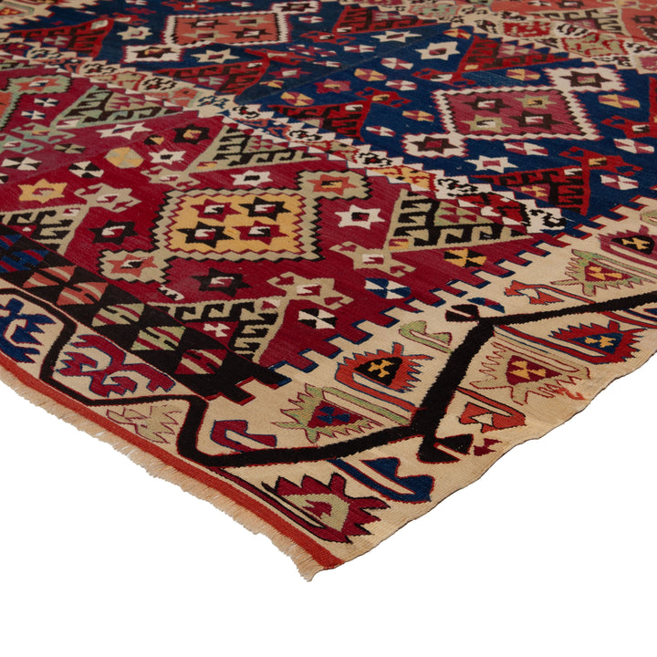 Vintage Flatweave Wool Turkish Kilim Runner - 5'3" x 13'1"