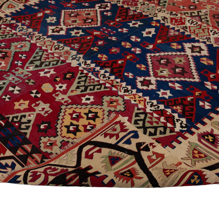 Vintage Flatweave Wool Turkish Kilim Runner - 5'3" x 13'1"